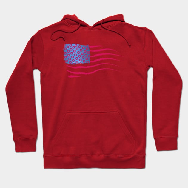 Phish Nation Donut Flag Hoodie by Cactux